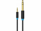 Audio Cable TRS 3.5mm to 6.35mm Vention BABBF 1m, Black