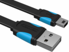 Płaski kabel USB 2.0 A do Mini 5 pinowy Vention VAS-A14-B...