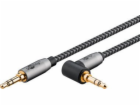 goobay Plus Audio propojovací kabel AUX 3,5mm stereo, 90°