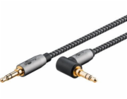 goobay Plus Audio propojovací kabel AUX 3,5mm stereo, 90°