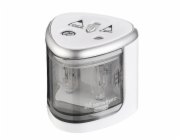 Double Hole Pencil Sharpener Tenwin 8004-1 Battery (silver)