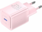 Wall charger, Vention, FEPP0-EU, USB-C, 20W, GaN (pink)