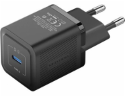 Wall charger, Vention, FEPB0-EU, USB-C, 20W, GaN (black)