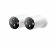 TP-Link Tapo C425(2-pack) - Venkovní IP kamerový set na baterii, WiFi, 4MP ( 2560 x 1440 px ) 150°, ONVIF Starlight 