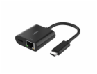 Belkin USB-C adaptér s Gigabit Ethernetem RJ45 + 100W nap...