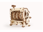 Ugears 3D dřevěné mechanické puzzle STEM klikací počítadlo