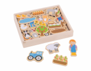 Bigjigs Toys Magnetky farma