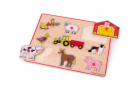 Bigjigs Toys Vkládací puzzle Farmářský statek