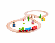 Bigjigs Rail Dřevěná vláčkodráha osmička