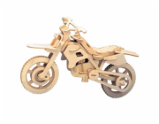 Woodcraft Dřevěné 3D puzzle Motorka terénní