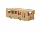 Woodcraft Dřevěné 3D puzzle Autobus