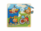 Bigjigs Toys Vkládací puzzle doprava