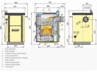 Kotel s kamny KALVIS 4B-1, 13 kW
