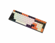 Mechanická klávesnice Royal Kludge RK100 RGB, hnědý spínač (černo-oranžový)