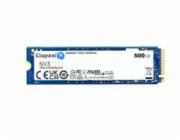 Kingston SSD 500GB NV3, M.2 2280, NVMe PCIe Gen4x4, (R: 5000MB/s; W: 3000MB/s)