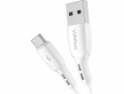 Kabel USB-C VFAN Racing X05, 3A, 2 m (bílý)