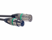 Stagg SMC6 GR, mikrofonní kabel XLR/XLR, 6m, zelené kroužky