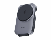 Magnetic Wireless Charger 3 in 1 MagFusion Aukey LC-MC312, 15W Qi2 (gray)