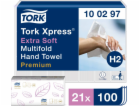 Sponky Tork Xpress - Extra měkký čtyřpanelový ručník - Pr...