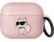 Karl Lagerfeld Karl Lagerfeld KLA3HNCHTCP kryt Airpods 3 růžový/růžový Ikonik Choupette