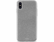 Kryt Puro PURO Glitter Shine - iPhone Xs Max Case (stříbrný)