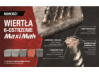 Makita vrtačka SDS MAX DRILL 12x 200x 340mm MAXI MAK 6-BLADE