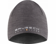 Brubeck HM10180 Dvouvrstvá vlněná čepice unisex EXTREME WOOL ocel L/XL