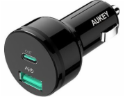 Aukey CC-Y7 nabíječka 1x USB-A 1x USB-C 3A (CC-Y7)