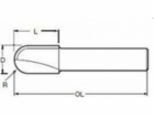 Makita U-Slot Fréza 8mm R=8 16x18mm