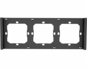 Rámeček pro přepínač M5 80 trojitý 3násobný SONOFF M5-3C-80-F (šedo-černý)