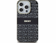 DKNY  DKHMN61HRHSEK iPhone 11 / Xr 6.1 černo/černý pevný obal IML Mono & Stripe MagSafe