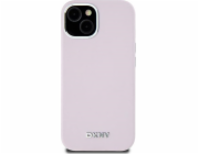 DKNY  DKHMP14SSMCHLP iPhone 14 / 15 / 13 6.1 růžové/růžové pevné pouzdro Tekutý silikon Malé kovové Logo MagSafe