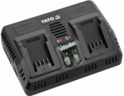 Yato nabíječka YATO DOUBLE CHARGER 18V 2,2A