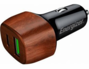 Nabíječka Energizer Ultimate - USB-C a USB-A nabíječka do auta 38W PD + QC3.0 (vlašský ořech)