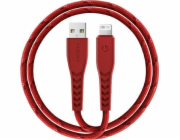 Energea USB-A - Lightning USB kabel 1,5 m červený (CBL-NF-RED150)