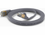 Wantec  flates CAT6A FTP Patch kabel - 1 m - Cat6a - F/UTP (FTP) - RJ- 45 - RJ- 45 - šedý (7075)