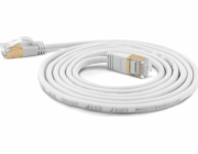 Wantec  Extra dünnesCat.7 RohCable SSTP Patch kabel - 3 m - Cat.7 RohCable - S/FTP (S- STP) - RJ- 45 - RJ- 45 - bílý (7120)