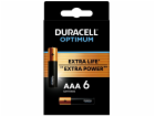 Duracell Optimum alkalická baterie mikrotužková AAA, 6 ks