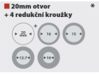 Kreator KRT020434 - Pilový kotouč na dřevo 115mm, 18T