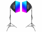 Sada Neewer NK800 dva softboxy + žárovky RGB 24W 2700-650...