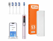 Sonic toothbrush with app, tips set and travel etui S3 (pink)