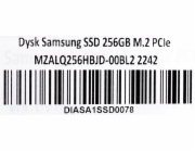 Samsung SSD 256GB M.2 PCIe MZALQ256HBJD-00BL2 2242 Po testech