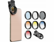 Apexel Filter Set 7v1 Apexel Filters Cpl filtr Nd32 Star Half Filter pro telefon / smartphone / Apl-52uv-7g