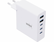 Verico Verico Ladegerät MOJO GaN 140W PD nabíječka, 5 portů (USB-A a USB-C) WH maloobchod