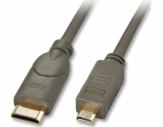 Lindy HDMI Micro - HDMI Mini kabel 1,5 m šedý (41342)