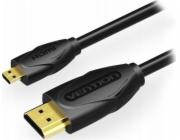 Kabel micro HDMI do HDMI Vention VAA-D03-B300 3m 4K 30Hz (Czarny)