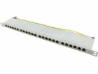 LogiLink Patchpanel LogiLink 19 Cat.6A, 24 portů, šedý, 0...