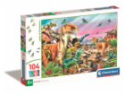 Puzzle 104 země dinosaurů