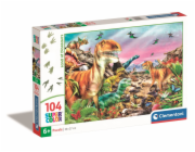 Puzzle 104 země dinosaurů