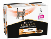 PURINA Pro Plan Veterinary Diets OM St/Ox Obesity - vlhké krmivo pro kočky - 10x85 g